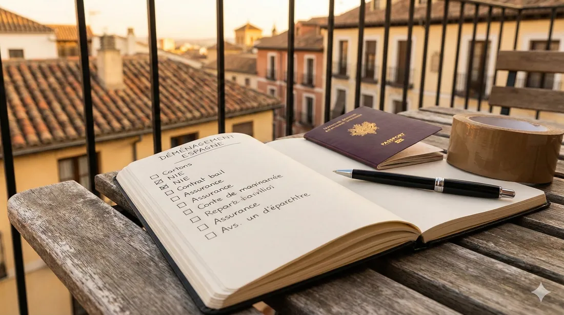 Cover Image for Déménager en Espagne : La Check-list complète (J-3 mois à J-0)