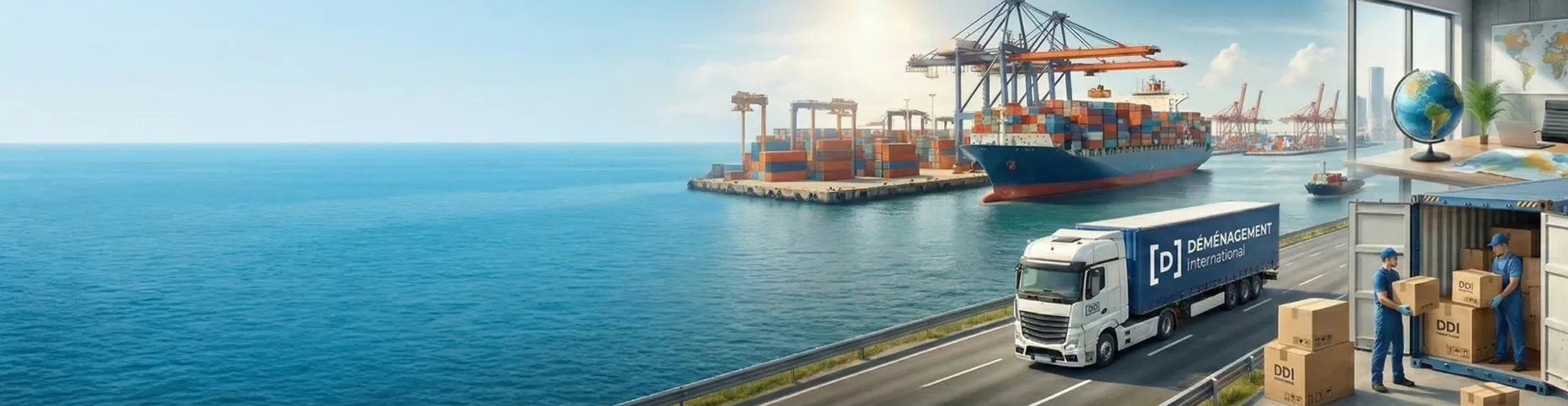 Déménagement international logistique