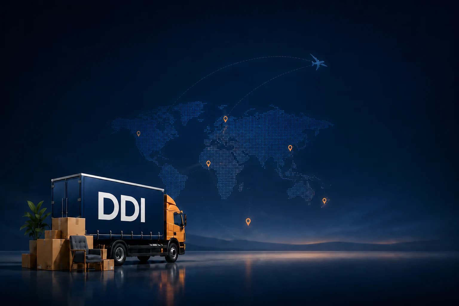 Transport maritime pour un déménagement international